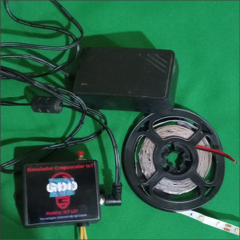 KIT SIMULADOR CREPUSCULAR +FUENTE +25 METROS DE LED - Imagen 4