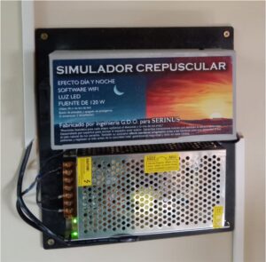 NUEVO SIMULADOR CREPUSCULAR +FUENTE 120w +50 METROS DE LED