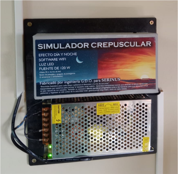NUEVO SIMULADOR CREPUSCULAR +FUENTE 120w +50 METROS DE LED