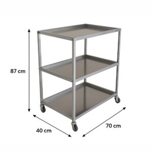 Carro Organizador de Criadero de 3 bandejas