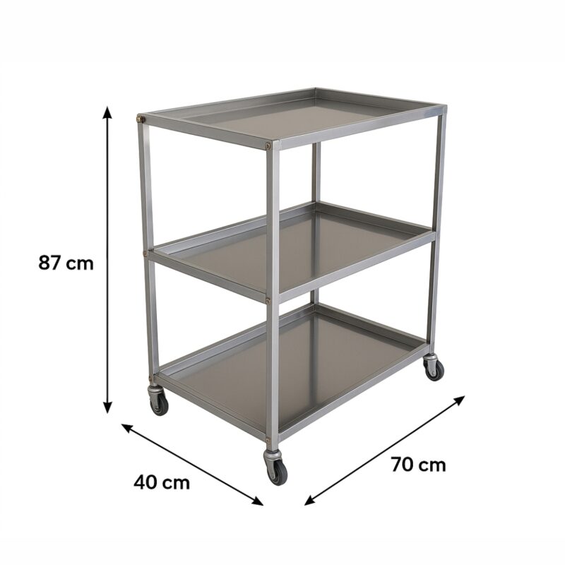 Carro Organizador de Criadero de 3 bandejas